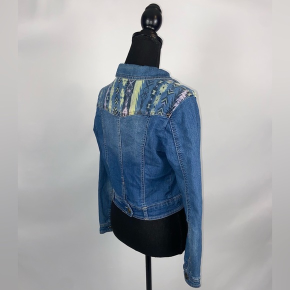 Jean Jacket Small Jolt Tribal Print - Picture 6 of 9